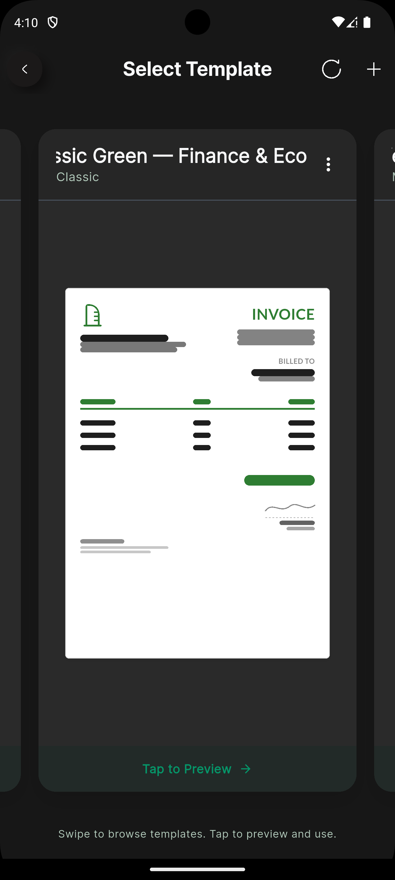 BreezeBiz Client List screen